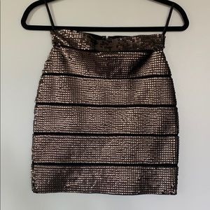 BCBG SEQUIN BODYCON SKIRT